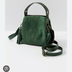 Free People Sindy Suede Crossbody in Green